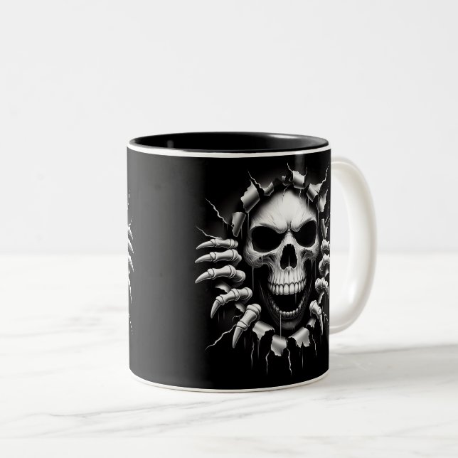 Halloween Skeleton 3D Mug (Devant droit)
