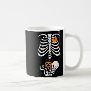 Halloween Skeleton Baby Rib Cage Maternity Pregnan Coffee Mug