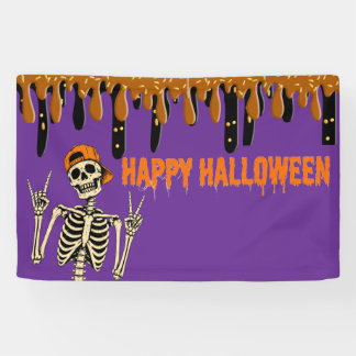 Halloween Skeleton Banner