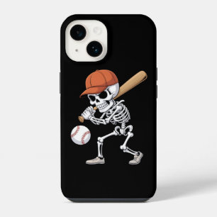 Halloween Skeleton Baseball Player Funny Sports Ar iPhone 14 Case