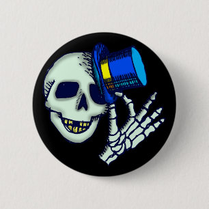 Halloween Skeleton Buttons
