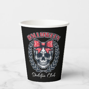 Halloween Skeleton Club Paper Cups