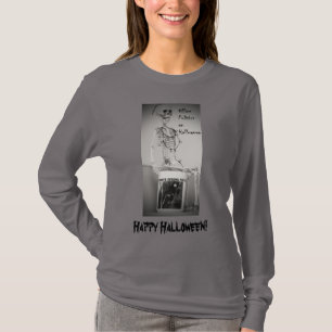 Halloween Skeleton Coffee Break Womens T-Shirt 