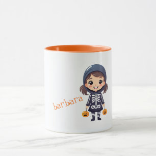 Halloween Skeleton Costume Girl Personalized Mug