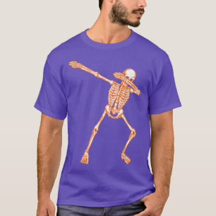Halloween Skeleton Dabbing T-Shirt