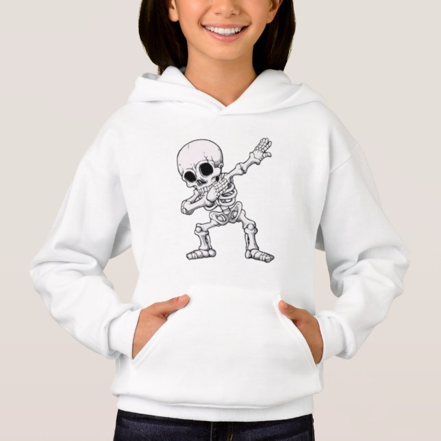 Halloween Skeleton Dabbing T-Shirt (Front)