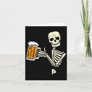 Halloween Skeleton Dad Funny Lazy Skull Costume Pa Card