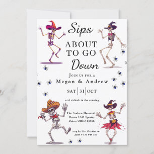 Halloween Skeleton Dance Invitation