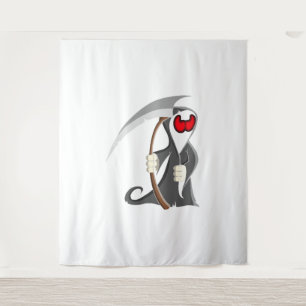 Halloween skeleton Death Tapestry