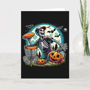 Halloween Skeleton Disc Golf _2 Card