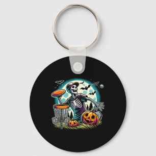 Halloween Skeleton Disc Golf _2  Keychain