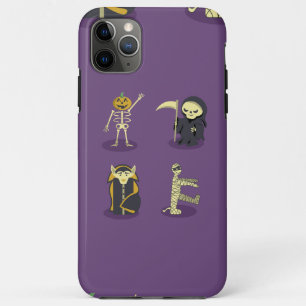 Halloween Skeleton Dracula Mummy Grim Reaper iPhone 11 Pro Max Case