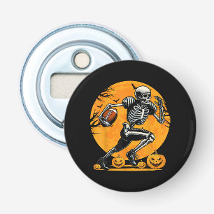 Halloween Skeleton Football Player Running Bottle Opener