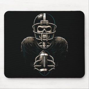 Halloween Skeleton Football Player Soky Srts Graph Mouse Pad