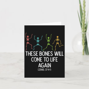 Halloween Skeleton Funny Christian Men Women Kids Card