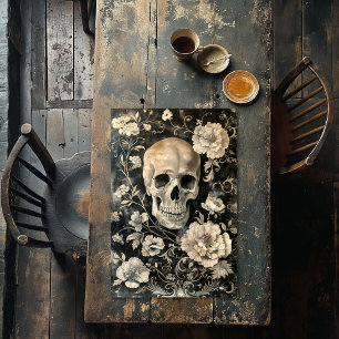 Halloween Skeleton Furniture Decoupage  Tissue Paper