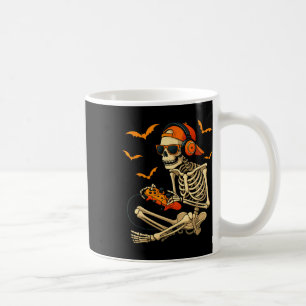 Halloween Skeleton Gamer Video Gaming Boys Men Coffee Mug