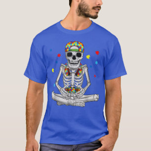 Halloween Skeleton Gamer Video Gaming Boys Men Kid T-Shirt