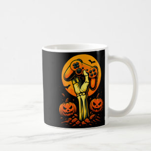 Halloween Skeleton Gamer Video Gaming Controller B Coffee Mug
