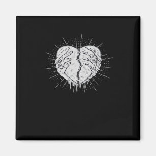 Halloween Skeleton Hands With Heart Classic Style Magnet