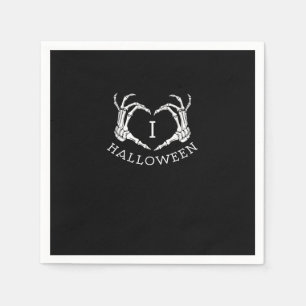 Halloween Skeleton Heart Fall Napkin