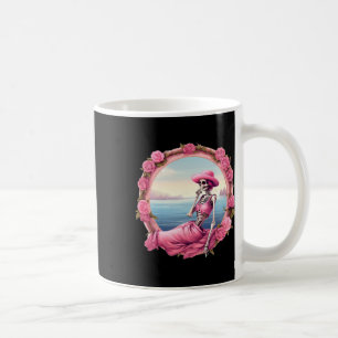 Halloween Skeleton In October We Wear Pink With To Coffee Mug