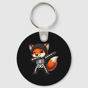 Halloween Skeleton Kids Women Men Fox  Keychain