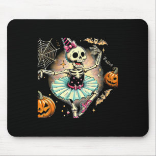 Halloween Skeleton Llet Dancing Llerina Mouse Pad