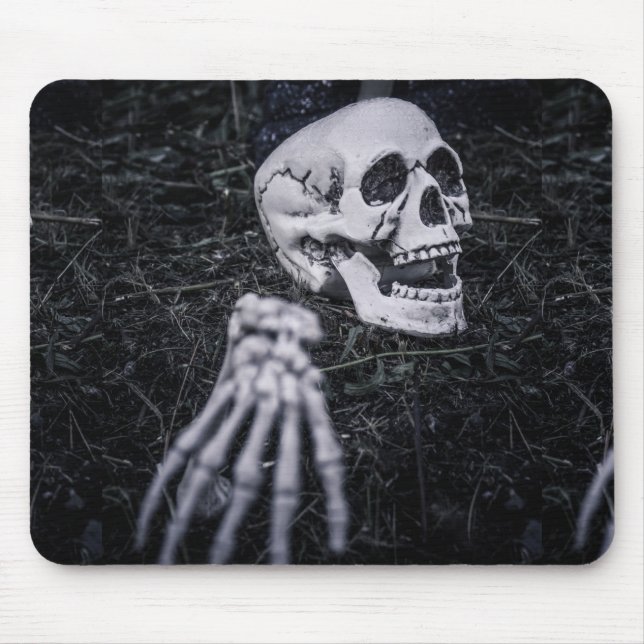 Halloween Skeleton Mouse Pad (Front)