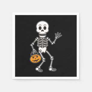 Halloween Skeleton Paper Napkin