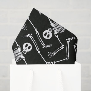 Halloween skeleton pattern tissue paper