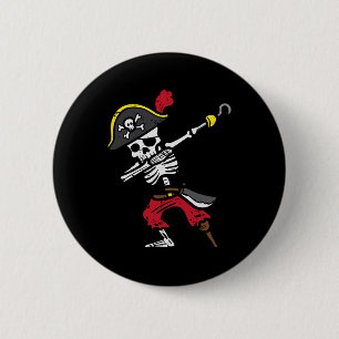 Halloween Skeleton Pirate Dab Costume Boy Kids Tod 2 Inch Round Button