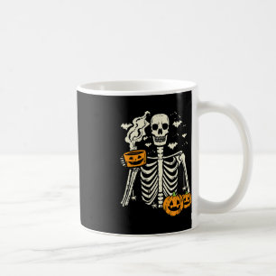 Halloween Skeleton Pumpkin Fall Coffee Fun Costume Mug