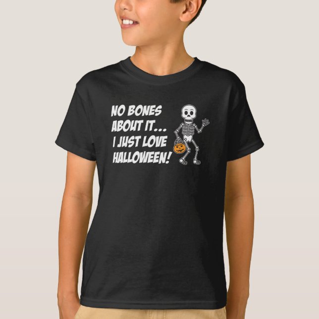 Halloween Skeleton Pun T-Shirt (Front)