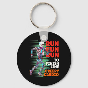 Halloween Skeleton Runner Creepy Cardio Jogger Spo Keychain