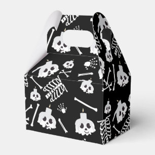 Halloween Skeleton Skull Bones Halloween Party Favor Box