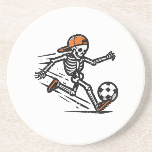 Halloween Skeleton Soccer Football Costume Men Boy Coaster