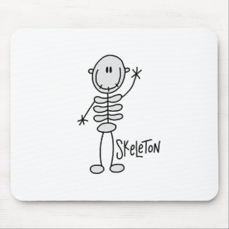 Halloween Skeleton Stick Figure Mousepad