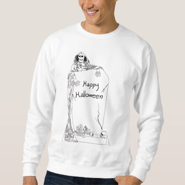 HALLOWEEN SKELETON SWEATSHIRT (Front)