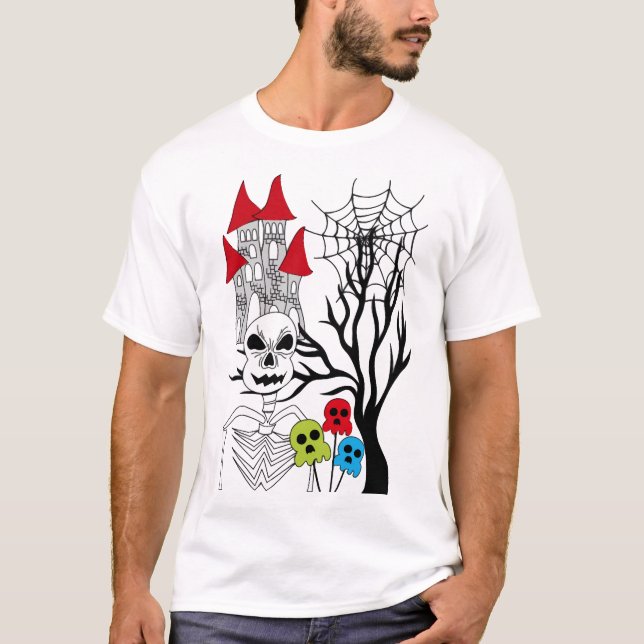 halloween skeleton   T-Shirt (Front)