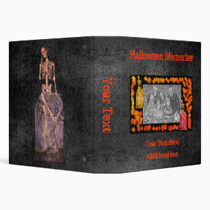 Halloween Skeleton Tombstone Personalized  Binder