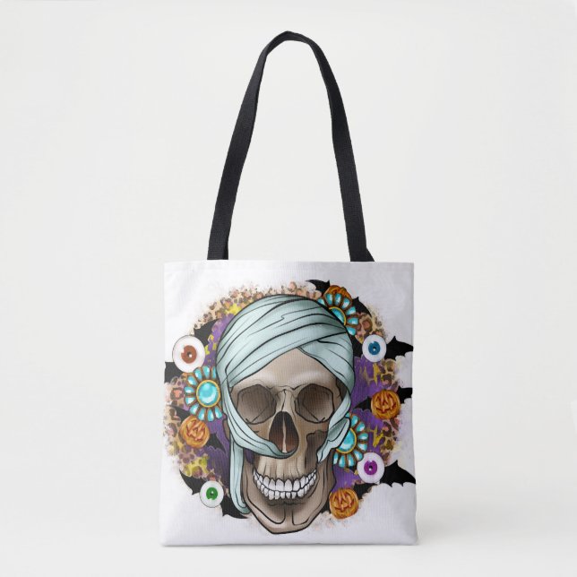 Halloween Skeleton              Tote Bag (Front)