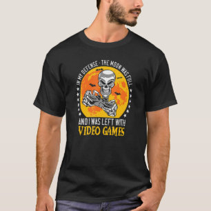 Halloween Skeleton Video Gamer Controllers Boys Ki T-Shirt