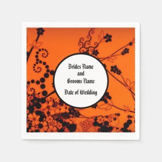 Halloween Skeleton Wedding Knapkins Napkin