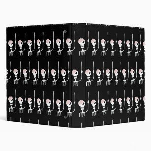 Halloween skeleton with a sword binder