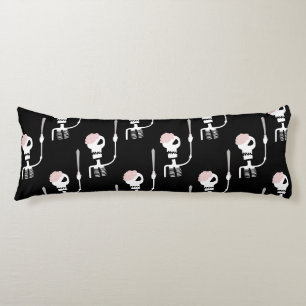 Halloween skeleton with a sword  body pillow