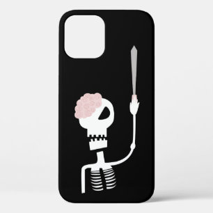 Halloween skeleton with a sword  iPhone 12 pro case