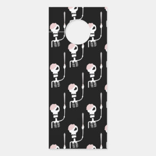 Halloween skeleton with a sword  door hanger