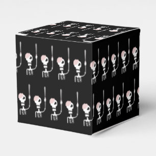 Halloween skeleton with a sword  favor box