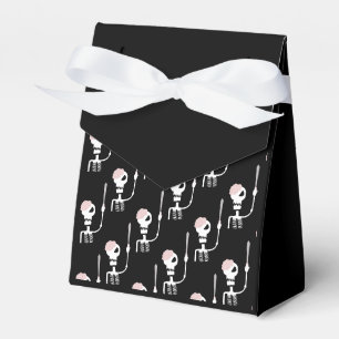 Halloween skeleton with a sword favor box